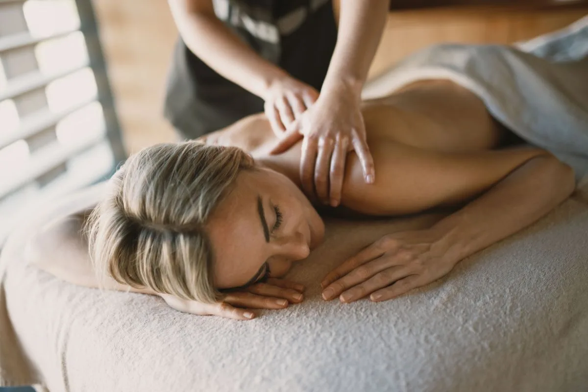 Massage im Spa des Hotel Therme Meran